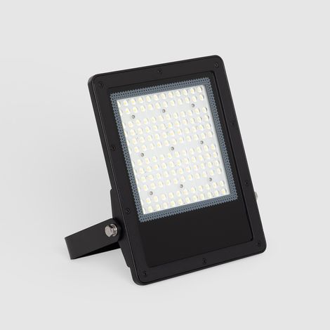 LED- Fluter 100W Dimmbar TRIAC 170 lm/W IP65 ELEGANCE Slim PRO Schwarz 4000K Asymmetrisch 80ºx155º Neutralweiß