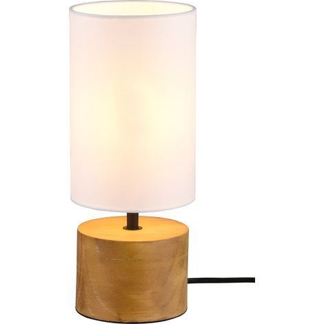 Lampada da Tavolo da Interno Attacco E14 in Legno Naturale Naturale (1/3)