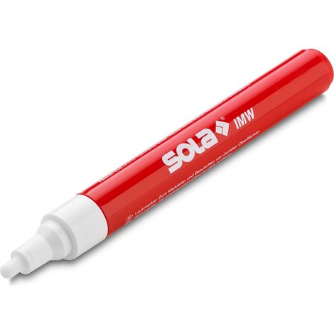 Sola IMW – Marcador industrial blanco – Rotulador blanco con punta reversible de 4 mm