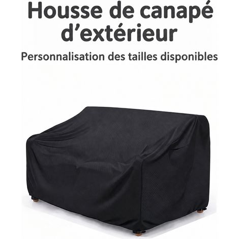 Housse de protection canapé et mobilier de jardin Oxford 210D Noir 134x66x69/89cm 134 66 69 89cm 25 × 22 × 4 cm 400 g – Livraison gratuite (1/5)