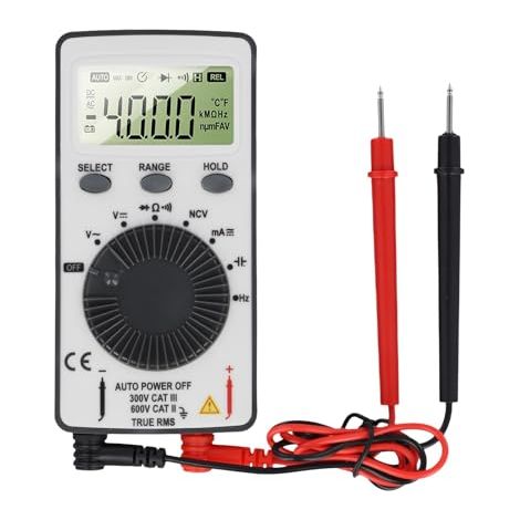 AN101 Mini multimètre numérique compact et léger pour mesure de tension/courant, support pratique et induction sans contact