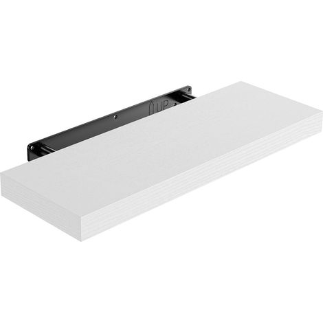 Étagère Murale, Étagères Blanches Murales 40cm, Lot de 1 Étagère Flottante Blanche, Étagère Décorative Moderneavec des Finitions Soignées pour Chambre, Cuisine, Bureau, Salon, etc. (1/5)