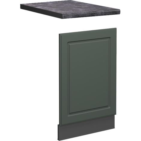 Pannello frontale Fame-Line, Verde-oro rustico, 45 cm , PL Antracite, Vicco