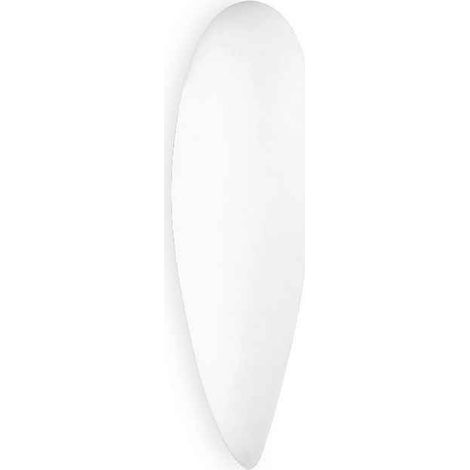 Forlight Glass - Aplique de Pared Interior para Bombilla E27 de 100W. Diámetro 14cm. Estructura de Acero. Color Blanco (1/3)