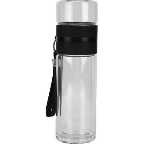 Bouteille à infusion de thé en verre double paroi, séparateur de thé, gourde pour eau, usage domestique et bureau (1/5)