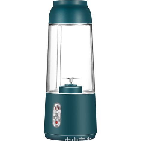 Presse-agrumes électrique rechargeable par USB, mini presse-agrumes manuel, petit presse-agrumes portable pour les voyages, la salle de sport, la maison et le bureau (bleu) (1/5)