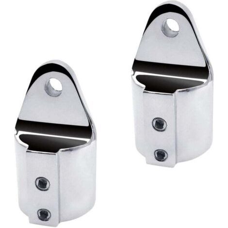 2 PCS Caps Tube Bimini Top, Œillet de Fixation en Acier Inoxydable 316, Diamètre Intérieur 7/8" (1/4)