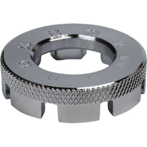 Clé À Rayons - 8 Voies - Calibres 10 À 15 - Pour Réglage Et Réparation De Roues De Vélo - Lot De 2 (1/4)
