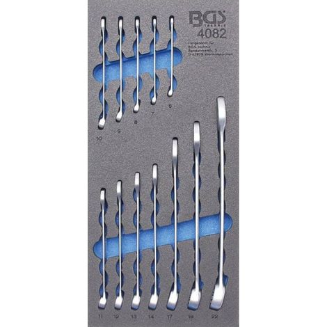 Insert de Servante d Atelier 1/3 - Jeu de Clés Mixtes 6-22 mm - 12 pcs - Précision et Polyvalence - D-Work