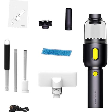 Aspirateur Main Sans Fil Rechargeable Mini pour Voiture - Portable et Léger pour Poils d'Animaux et Maison (1/5)