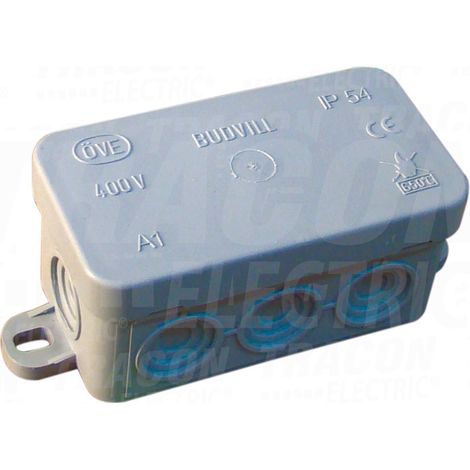 Scatola di montaggio flessibile, montaggio superficiale, grigia 80 x 42 x 40 mm, IP54 (1/2)