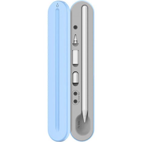 Etui Pour Apple Pencil - Boîte De Rangement Magnétique Rigide Avec Support Vertical - Compatible 1re Et 2e Génération - 1 Pièce (1/5)