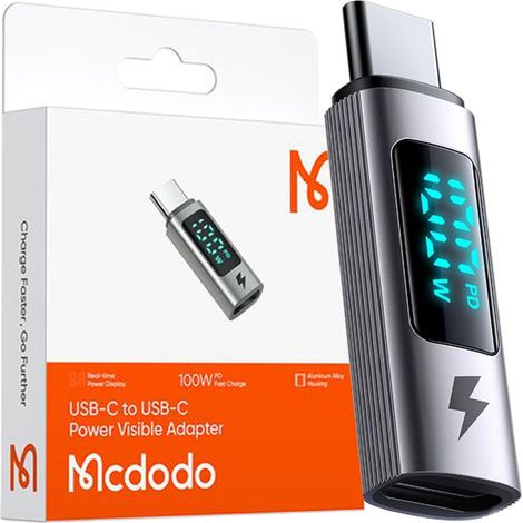 ADAPTADOR MCDODO USB-C USB TIPO C CARGA RÁPIDA 100W METRO