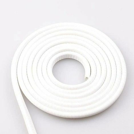 5M Protection Portiere Voiture, Acier à Ressort en U à L'intérieur, Pas Besoin de Coller, Protection en Caoutchouc de Port de Voiture (Blanc) (1/5)