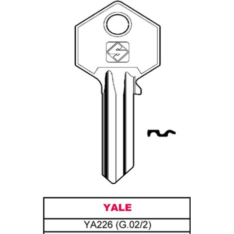 Silca chiave asc ya226 (g.vac 2) yale (20 pezzi) - Silca