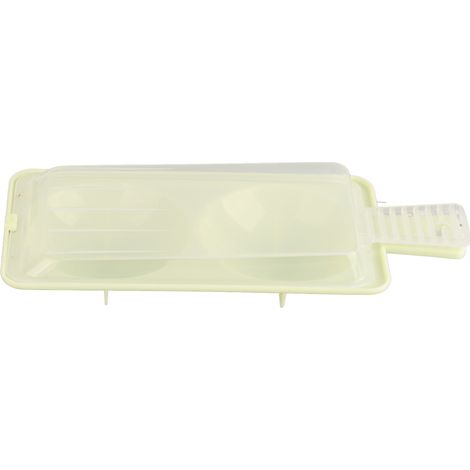 Pocher à œufs pour micro-ondes, plateau de cuisson à la vapeur à deux compartiments, fournitures de cuisine (1/5)