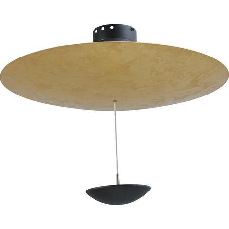 Plafonnier Zyan noir avec or Ø 60cm - 5200-08-60-DW (1/3)