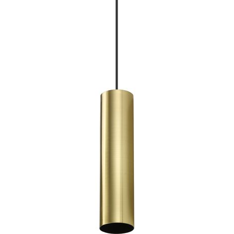 Ideal Lux lampadario Look 1 luce GU10 ottone alluminio vetro