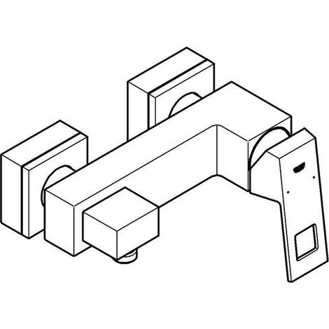 Grohe Eurocube Einhand-Brausebatterie, Aufputzmontage, 23145000 (1/5)