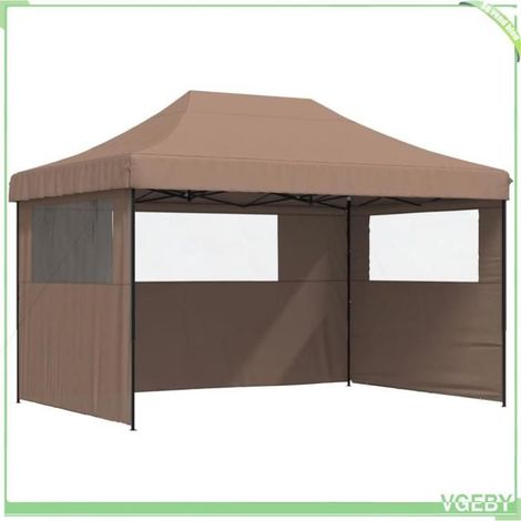 Tente de réception pliable - FAFEICY - 4005020 - 3 parois latérales avec fenêtres - 410x279x315 cm - toit Oxford PVC (1/5)