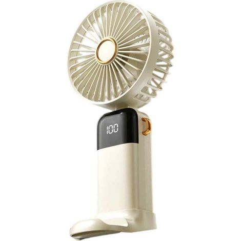 Ventilateur de poche pliable et silencieux, mini-ventilateur de bureau, facile à transporter et de grande taille, idéal pour l'été. (1/5)