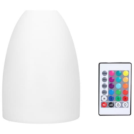 Veilleuse LED en forme d'œuf RGBW avec télécommande et 16 couleurs, lampe de table pour intérieur, bar, karaoké ou salle à manger. (1/5)