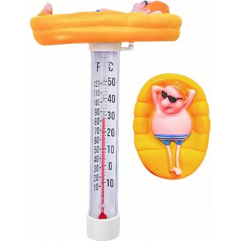 Schwimmendes Wasserthermometer, schwimmendes Poolthermometer, bruchsicher, Poolthermometer, für Schwimmbäder, Whirlpools, Hot Tubs, Fischteiche u (1/5)