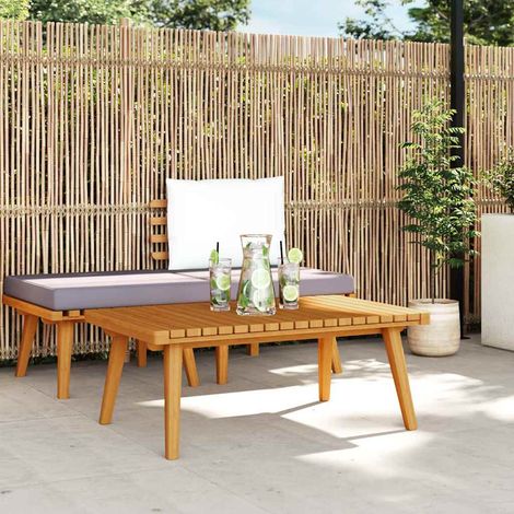 Table basse de salon, Table Café, de jardin 90x55x35 cm Bois solide d'acacia OIB9084E (1/5)