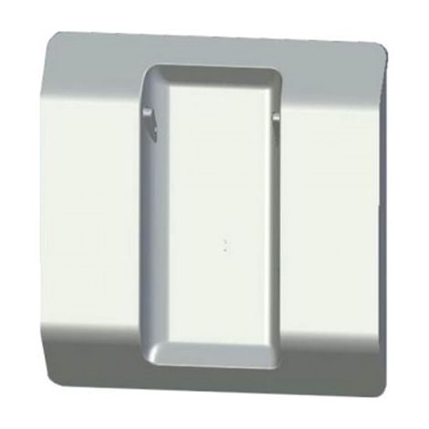 Support mural carré 80x80 pour émetteur Well'com – Compatible avec émetteurs FX107890 – Pour installation murale – Blanc – Franciaflex