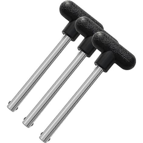 Set mit 3 Gewichtsstapelstiften mit 3/8 Zoll Durchmesser, kompatibel mit den meisten Heim- und professionellen Krafttrainingsgeräten. (1/5)
