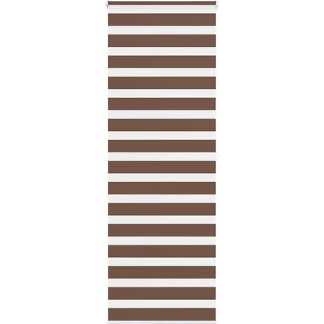 Doppelrollo Braun 80x200 cm Stoffbreite 75,9 cm Polyester