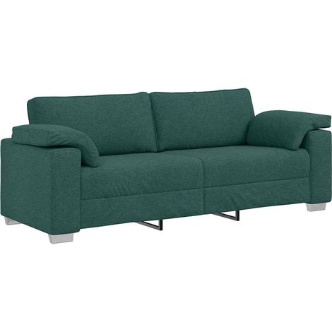 Sofá Verde oscuro 219 x 77 x 82 cm tela vidaXL (1/5)