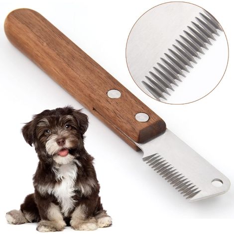 Friseurschere für Linkshänder, professionelle Hundehaarschneidemaschine mit ergonomischem Holzgriff (für Linkshänder).