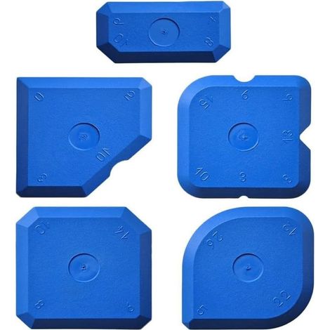 Juego de 5 alisadores de juntas, alisador de juntas de silicona, espátula de silicona para juntas, escobilla de goma de silicona, kit, juego de herramientas de silicona para calafateo, para embellecer (1/5)