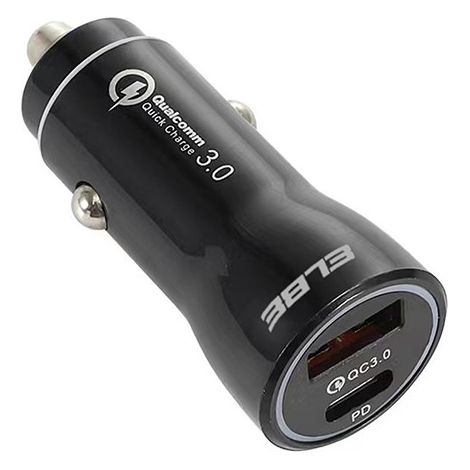 CARICATORE AUTO USB+TIPO C PD+QC3.0 - 20 W