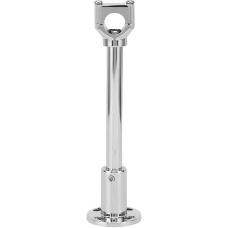 QORVA- Bras d'extension de douche en acier inoxydable – Surface chromée brillante – Installation facile – Accessoire pour douches à effet pluie - bain996002
