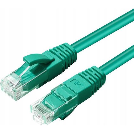 Cable UTP MicroConnect CAT6A de 7,5 m, verde, LSZH