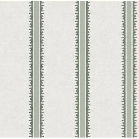 papier peint à rayures vert - Sanders & Sanders (1/2)