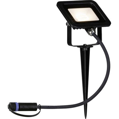 Paulmann Proiettore LED Plug Shine nero per esterni