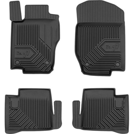 Tapis de Sol de Voiture No.77 pour Mercedes-Benz ML W164 2005-2011 TPE Noir 4Pcs (1/5)