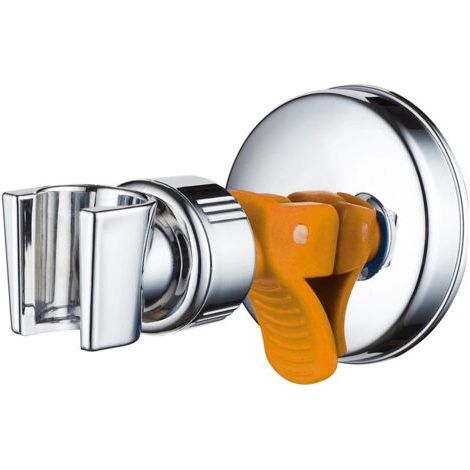 Adjustable Bathroom Suction Cup Shower Holder with 360° Rotating Shower Holder for Hand Shower, Removable Hand Shower Holder and Suction Holder（Yellow） (1/5)