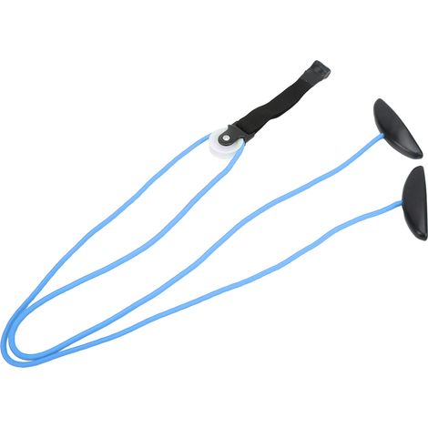 Poulie à corde pour l'épaule, à fixer au-dessus de la porte, chaussures à usage domestique pour la rééducation de l'articulation de l'épaule (bleu) (1/5)