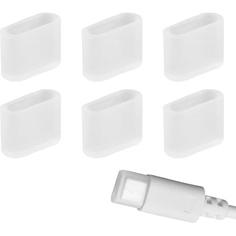 Cappuccio protettivo USB-C Confezione da 6 Trasparente Plastica Cappuccio antipolvere in plastica per connettori USB Type-C, ideale per smartphone, tablet e laptop (1/5)