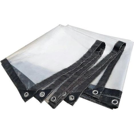 Bâche imperméable avec œillets, bâche de protection, bâche en tissu transparent, bâche en bois, pliable, toit végétalisé, protection contre la pluie, bâche (1/4)