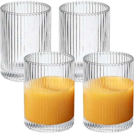 Glasses Cocktail Drinking Tumblers for Iced Coffee Beer Water Juice Mojito Family Party (1/5)