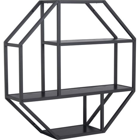 Etagère murale hexagonale 3 niveaux SIREINE (1/4)