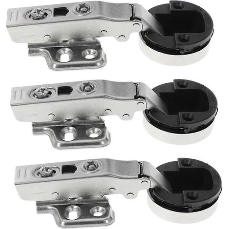 Charnières à amortisseur hydraulique silencieux GALPADA (lot de 3) pour armoires, souples (1/5)
