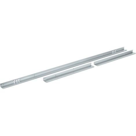 Mandril de dintel con placa deslizante ISM BG plata GEZE