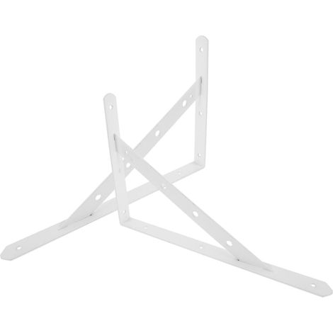 Lot de 2 équerres métalliques pour fixation murale sur (1/5)