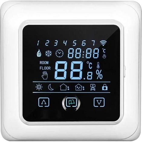 Thermostat WiFi Chauffage lectrique 16A Thermostat Connect Chauffage lectriqueavec Chaudire de Chauffage au Sol Intelli[5547]